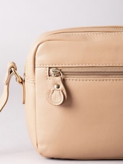 Lakeland Leather Taupe Cartmel Boxy Cross-Body Bag - Image 6 of 7