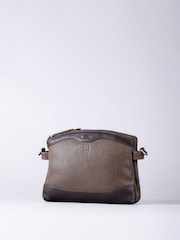 Cromo marrom - Bolsa transversal Hartsop com zíper Lakeland Leather - Imagem 1 de 6
