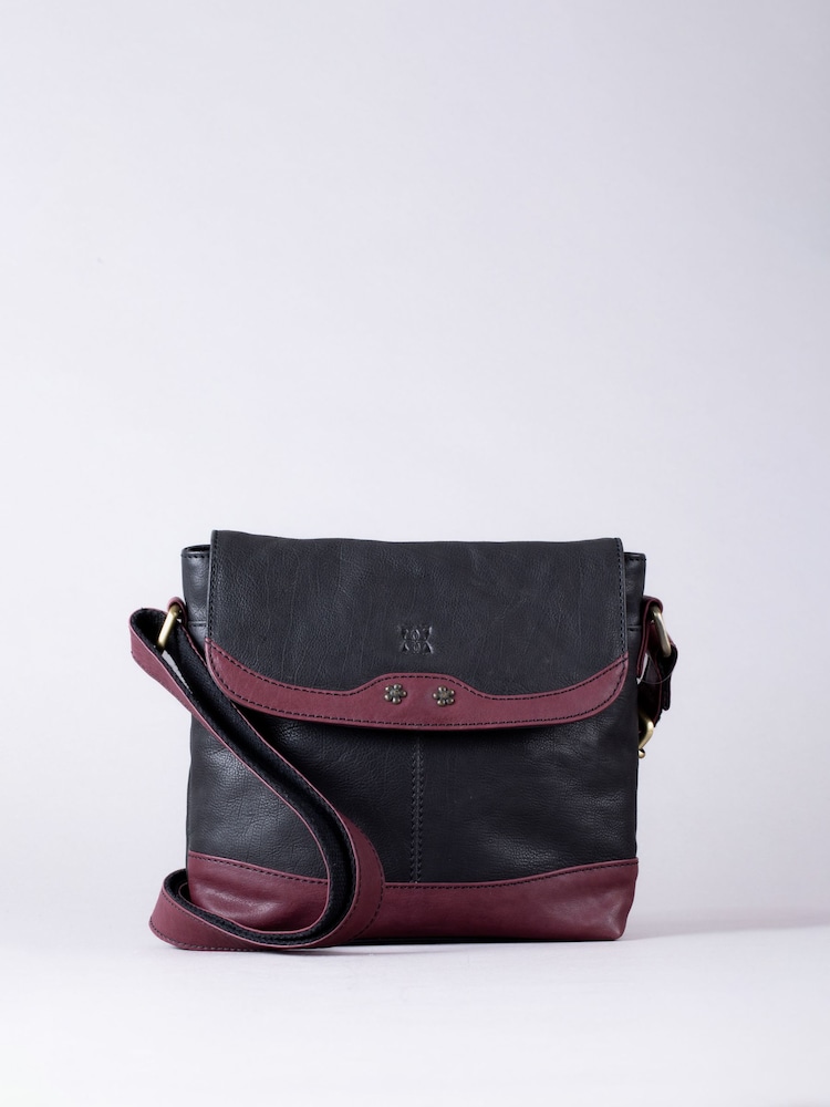 Lakeland Leather Black Hartsop Flapover Cross-Body Bag - Image 2 of 6