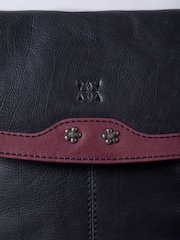 Lakeland Leather Black Hartsop Flapover Cross-Body Bag - Image 6 of 6