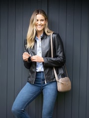 Lakeland Leather Taupe Coniston Cross Body Camera Bag - Image 1 of 7