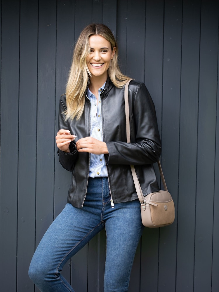 Lakeland Leather Taupe Coniston Cross Body Camera Bag - Image 1 of 7