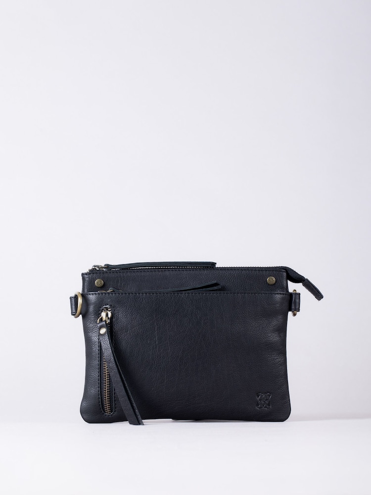 Lakeland Leather Black Mini Harstone Cross-Body Bag - Image 2 of 7