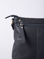 Lakeland Leather Black Harstone Large Cross Body Bag - Image 6 of 7