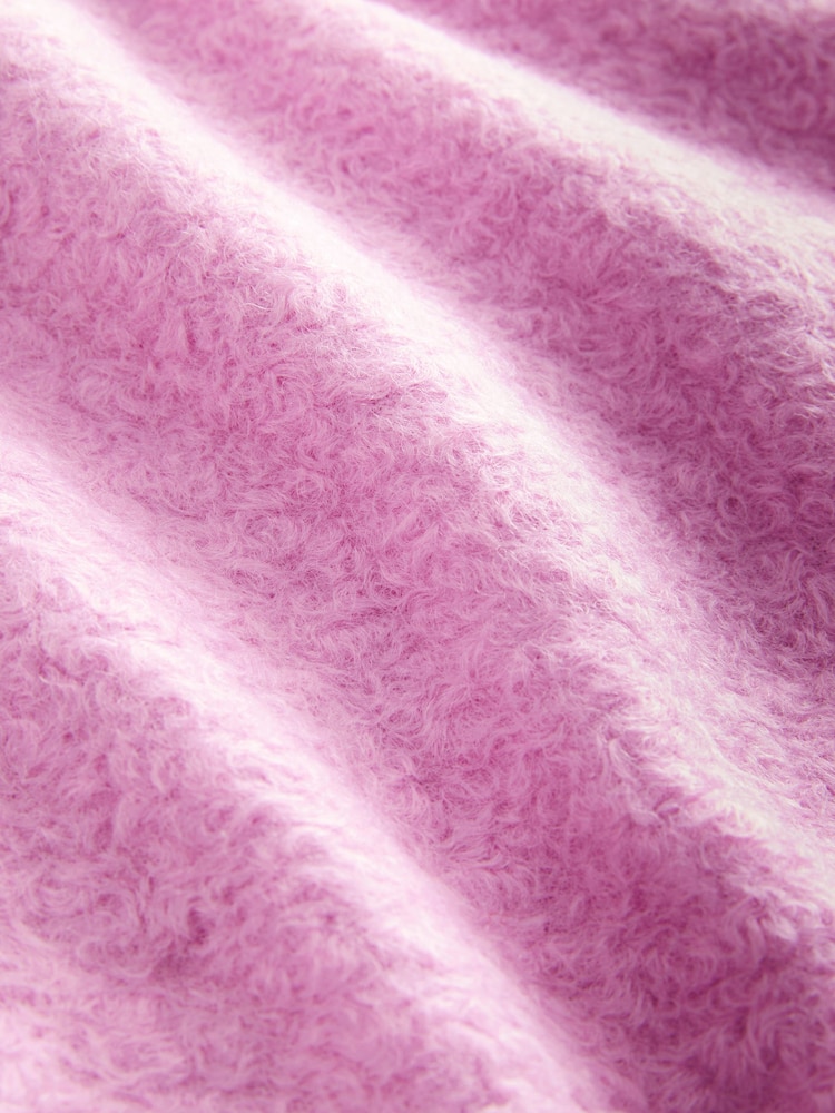 Pink Zip Through Short Textured Jacket - Image 8 of 8