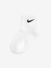 Nike White Little Kids Ankle Socks 3 Pack - Image 2 of 2