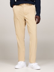 Tommy Jeans Gold Isaac Canvas Chino Trousers - Image 1 of 5
