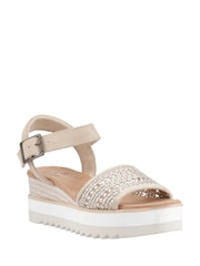 TOMS Diana Wedge Canvas Sandals - Image 3 of 4