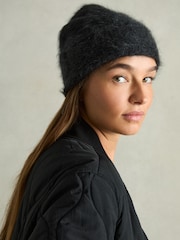 Reiss Charcoal Alba Cashmere Beanie - Image 2 of 4