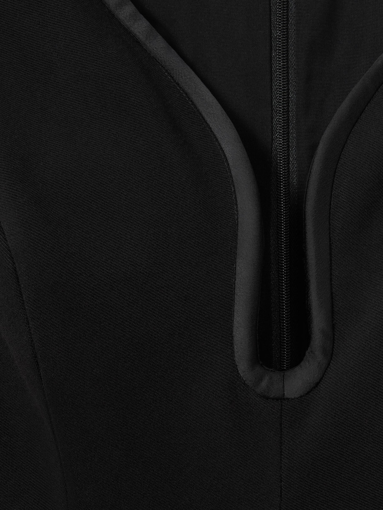 Reiss Black Eva Wide-Leg Sleeveless Jumpsuit With Curved Neckline - Image 6 of 6