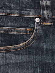 Reiss Dark Blue Myrtle Petite Denim Culotte Jeans - Image 7 of 8