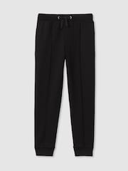 Negro - Pantalones de chándal holgados con cordón ajustable Croxley de Reiss - Imagen 2 de 4