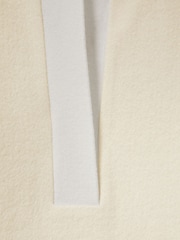 Reiss Cream Amy Wool-Cotton Blend Open-Placket Shirt - Image 6 of 6