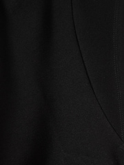 Reiss Black Harlan Twill-Jersey Draped Midi Dress - Image 6 of 6