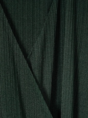 Зеленый - Reiss Madeline Jersey Wrap-Tie Midi Dress - Image 6 of 7