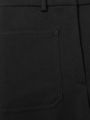 Reiss Black Priya Twill High Rise Flared Trousers - Image 7 of 7