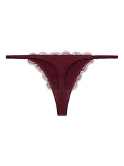 Love Stories Red Roomie Lace String Thongs - Image 2 of 4