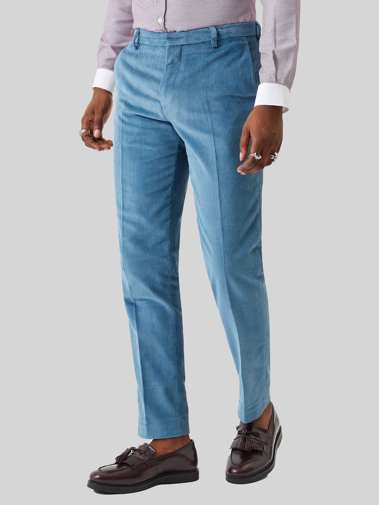 Twisted Tailor Aston slim-fit corduroy broek van 100% katoen - Image 1 of 4