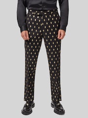 Twisted Tailor Black Puccini Slim Fit Trousers - Image 1 of 4