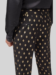 Twisted Tailor Black Puccini Slim Fit Trousers - Image 3 of 4
