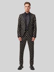 Twisted Tailor Black Puccini Slim Fit Trousers - Image 4 of 4