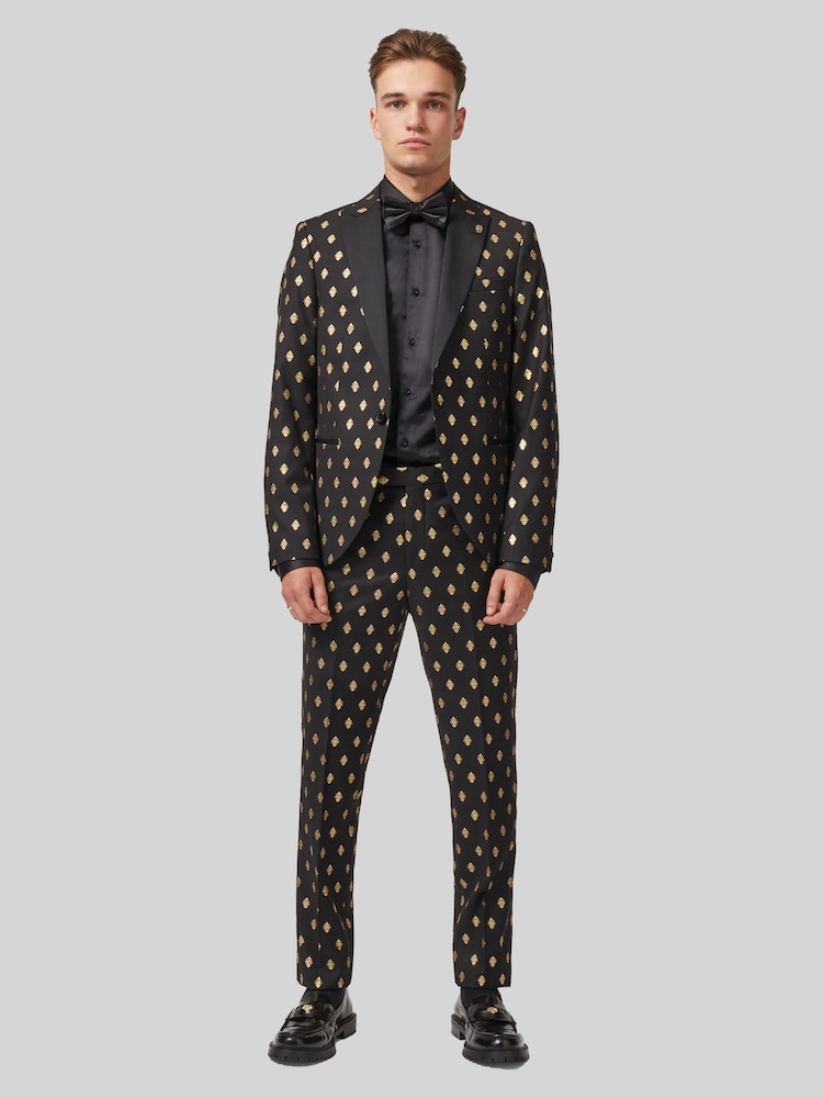 Twisted Tailor Black Puccini Slim Fit Trousers - Image 4 of 4