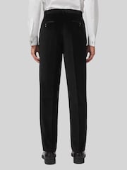Twisted Tailor Sylvester Skinny Fit Velvet Tuxedo 100% Cotton Trousers - Image 2 of 3