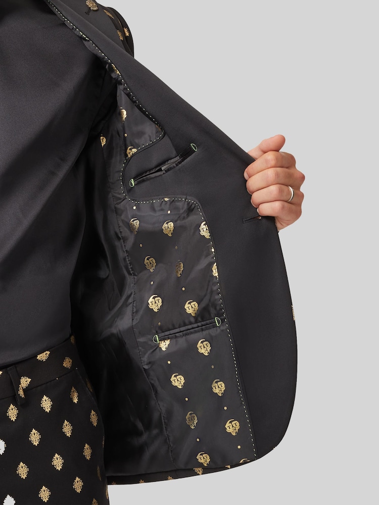 Twisted Tailor Black Slim Fit Puccini Jacket - Image 5 of 5