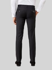 Twisted Tailor Black Kingdon Skinny Fit Dinner Trousers - Image 2 of 5