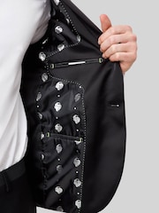 Twisted Tailor Black Kingdon Skinny Fit Dinner Jacket - Image 5 of 5