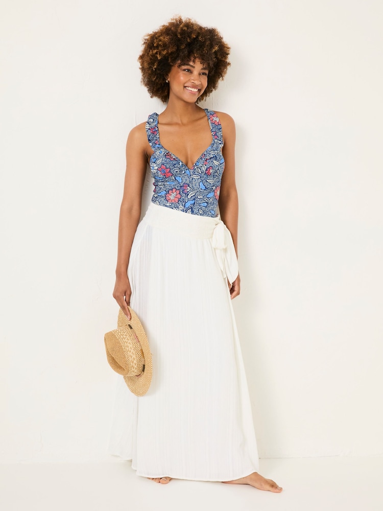 FatFace Ivory Beachwear Wrap Skirt - Image 1 of 7