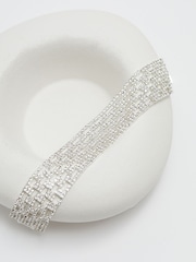 Mood Silver Tone Crystal Stretch Bracelets - Image 2 of 3