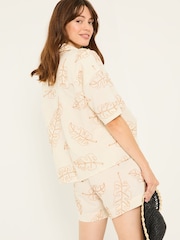 FatFace Leaf Embroidered Shirt - Imagen 3 de 7