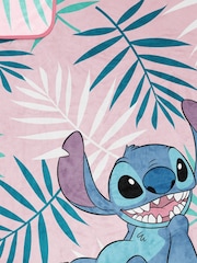 Disney Pink Lilo & Stitch Floral Fluffy Blanket - Image 5 of 5