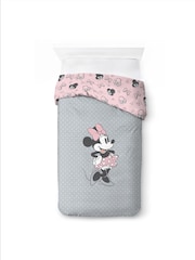 Disney Gray Minnie Mouse One of a Kind Duvet Cover and Pillowcase Set - Image 2 of 6