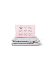 Disney Gray Minnie Mouse One of a Kind Duvet Cover and Pillowcase Set - Image 4 of 6