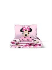 Disney Pink Minnie Mouse Hearts Love Duvet Cover Fitted Sheet and Pillowcase Set - Image 5 of 6