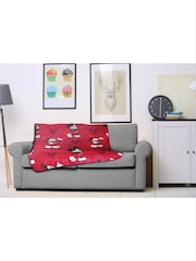 Disney Red Mickey Mouse Fluffy Blanket - Image 1 of 5
