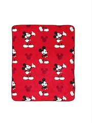 Disney Red Mickey Mouse Fluffy Blanket - Image 2 of 5