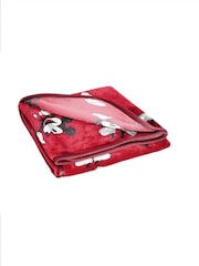 Disney Red Mickey Mouse Fluffy Blanket - Image 4 of 5