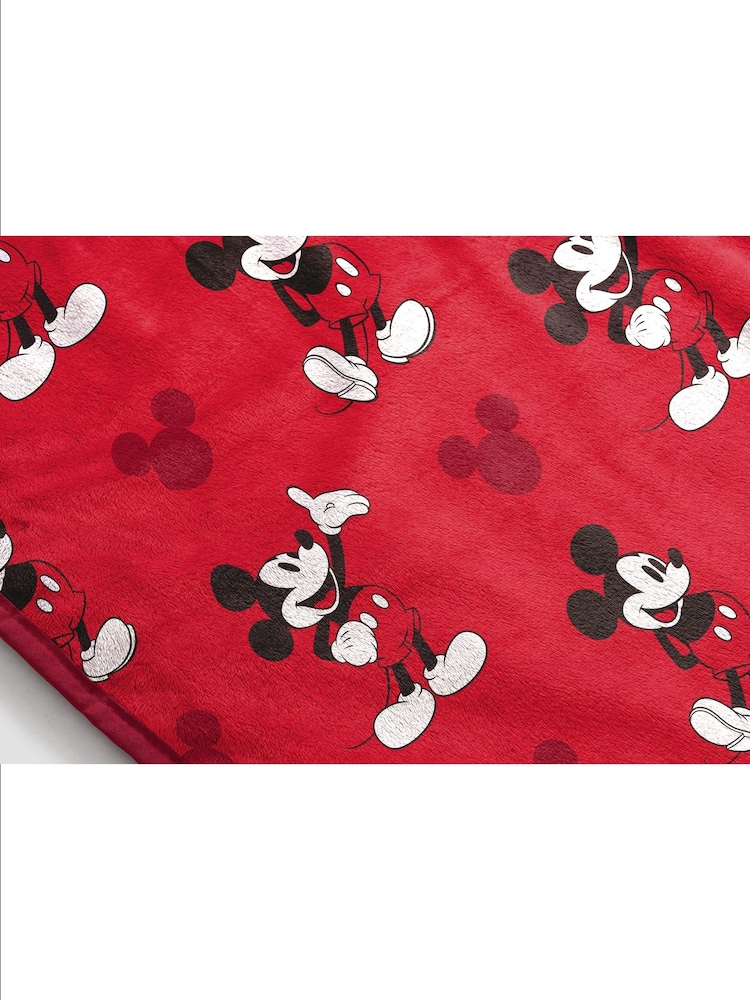 Disney Red Mickey Mouse Fluffy Blanket - Image 5 of 5