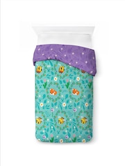 Minecraft Blue Floral Duvet Cover and Pillowcase Set - Image 2 of 6