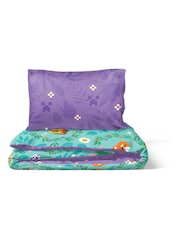 Minecraft Blue Floral Duvet Cover and Pillowcase Set - Image 4 of 6