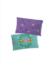 Minecraft Blue Floral Duvet Cover and Pillowcase Set - Image 5 of 6