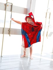 Avengers Red Spiderman Hooded Poncho Bath Towel - Image 1 of 3