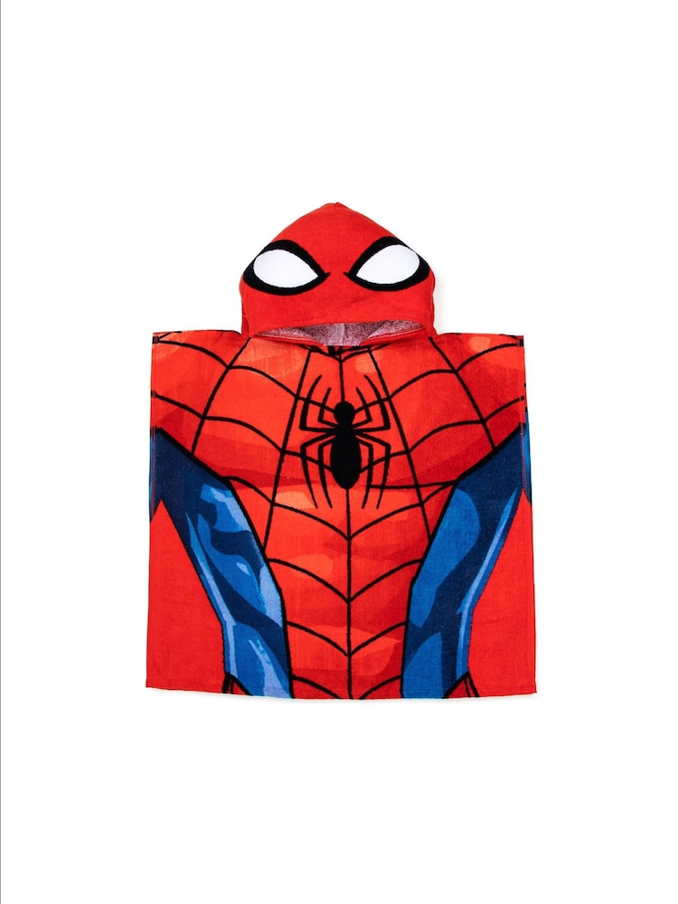 Buy Avengers Red Spiderman Hooded Poncho Bath Towel from the Next