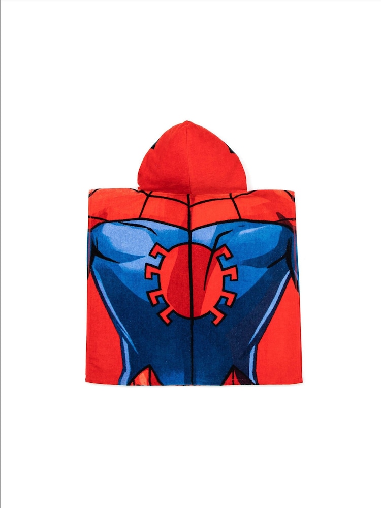 Avengers Red Spiderman Hooded Poncho Bath Towel - Image 6 of 6 Avengers Red Spiderman Hooded Poncho Bath Towel - Image 6 of 6