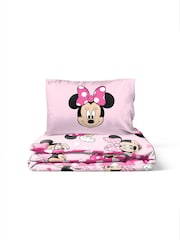 Disney Pink Minnie Mouse Hearts & Love Duvet Cover and Pillowcase Set - Image 4 of 5
