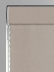 Mink Brown Cotton Made To Measure 100% Cotton Roman Blind - Image 3 of 5
