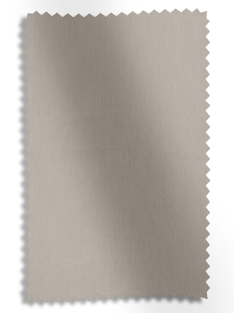 Mink Brown Cotton Made To Measure 100% Cotton Roman Blind - Image 5 of 5